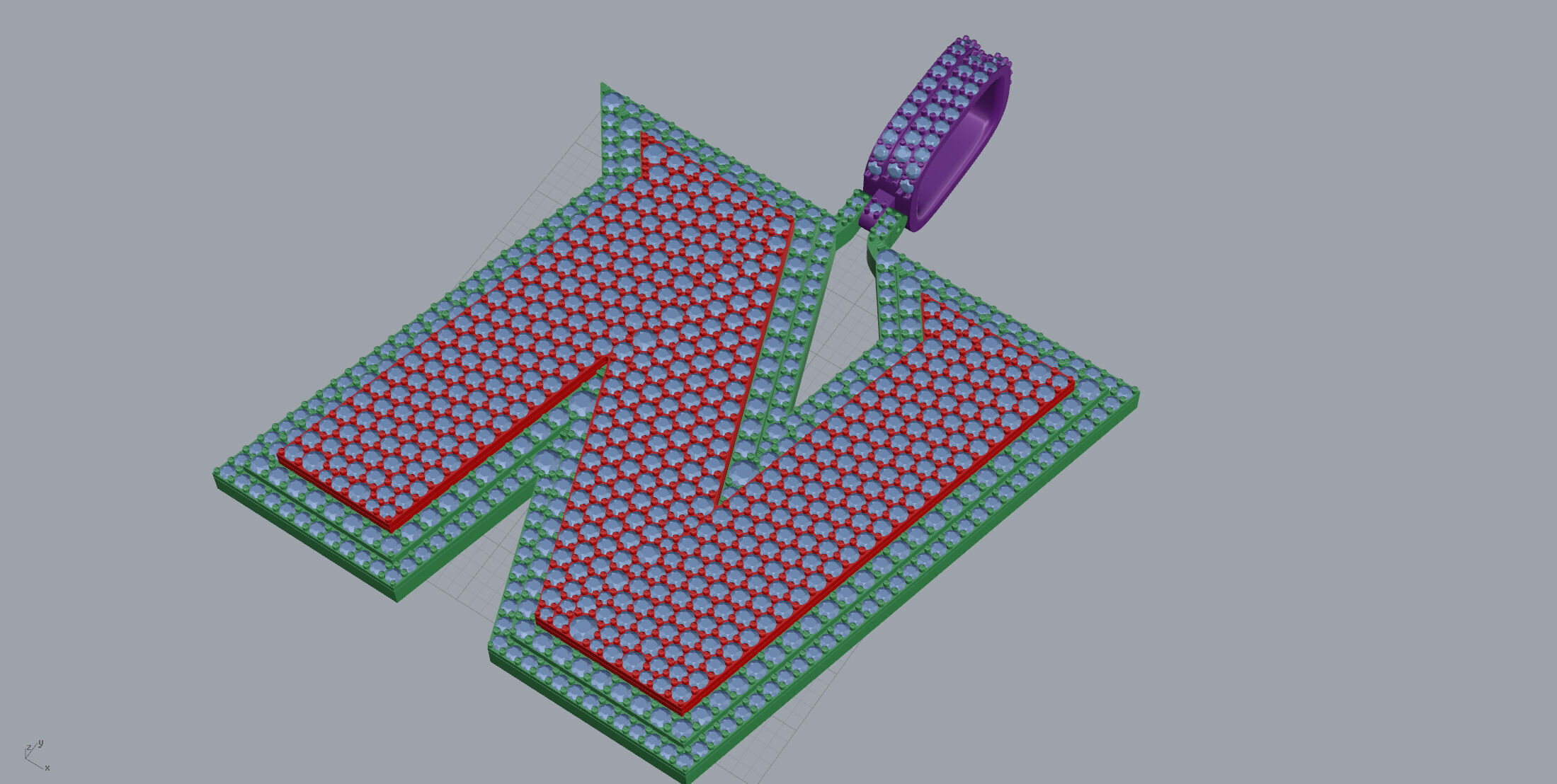 Basket Font N 3D print model_6