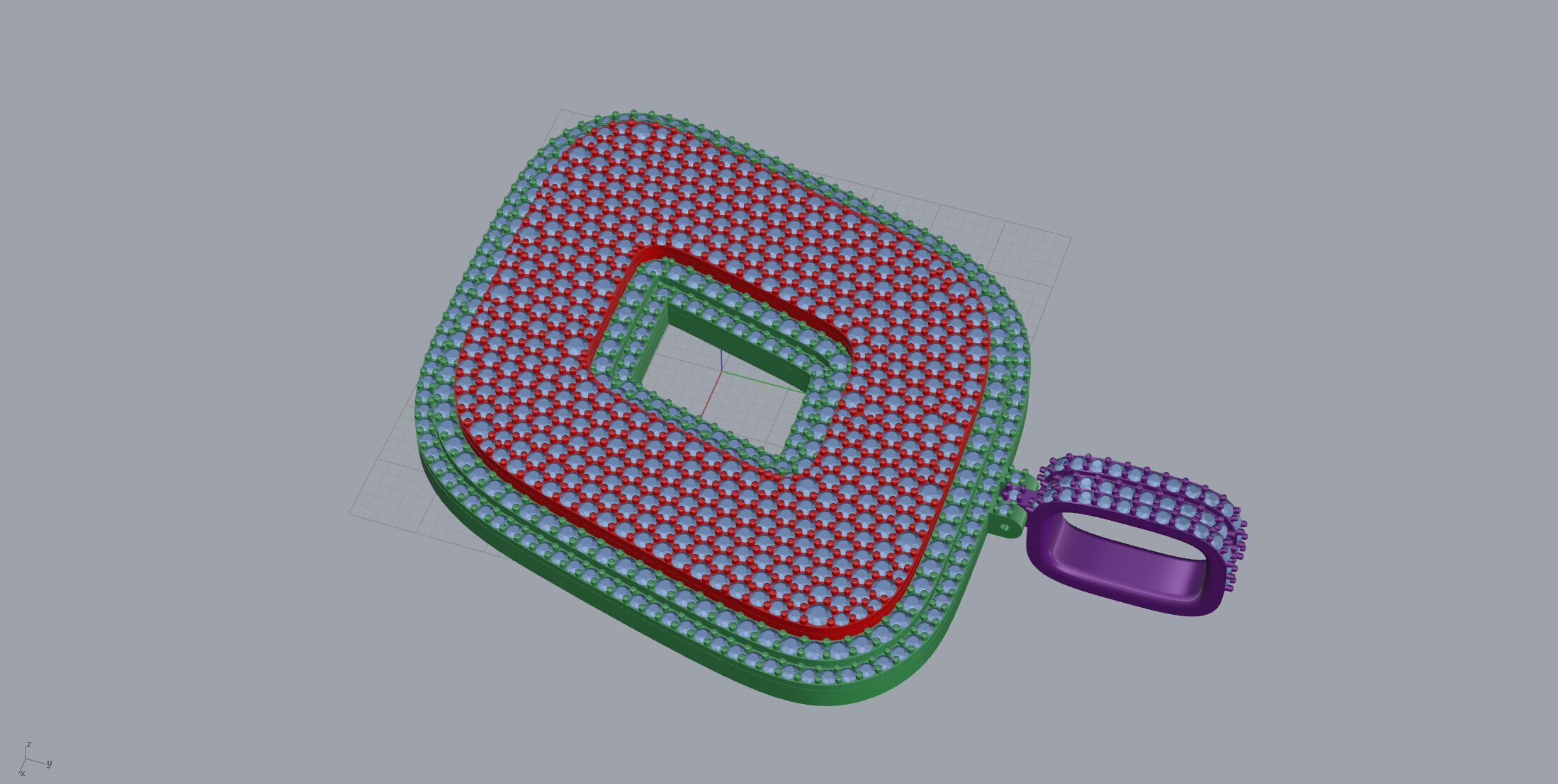 Basket Font O 3D print model_6