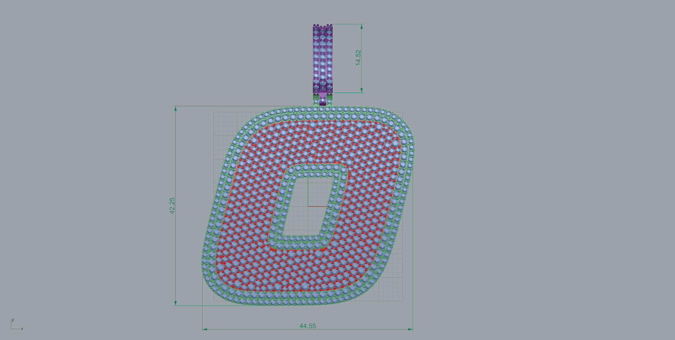 Basket Font O 3D print model_7