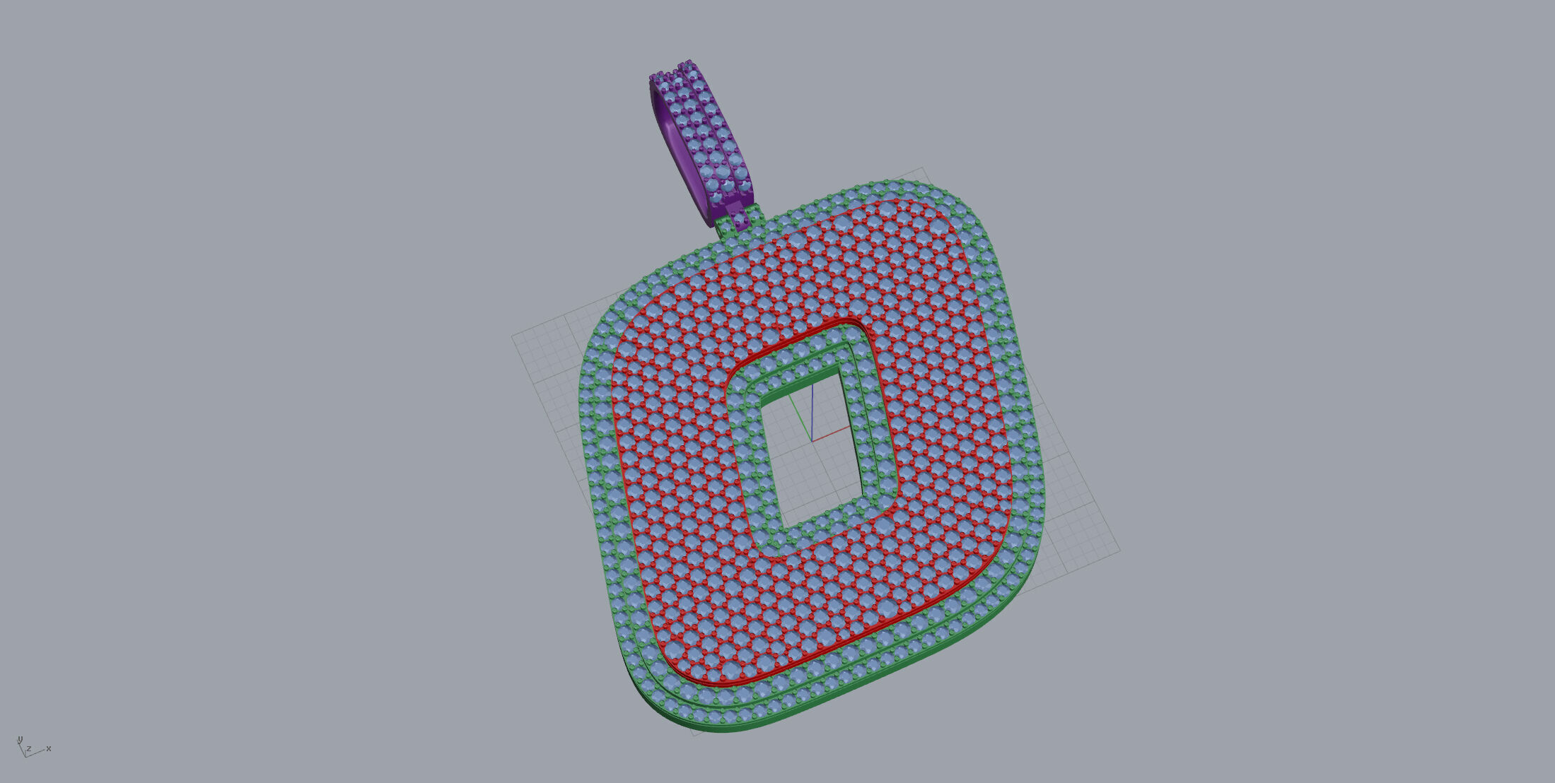 Basket Font O 3D print model_3