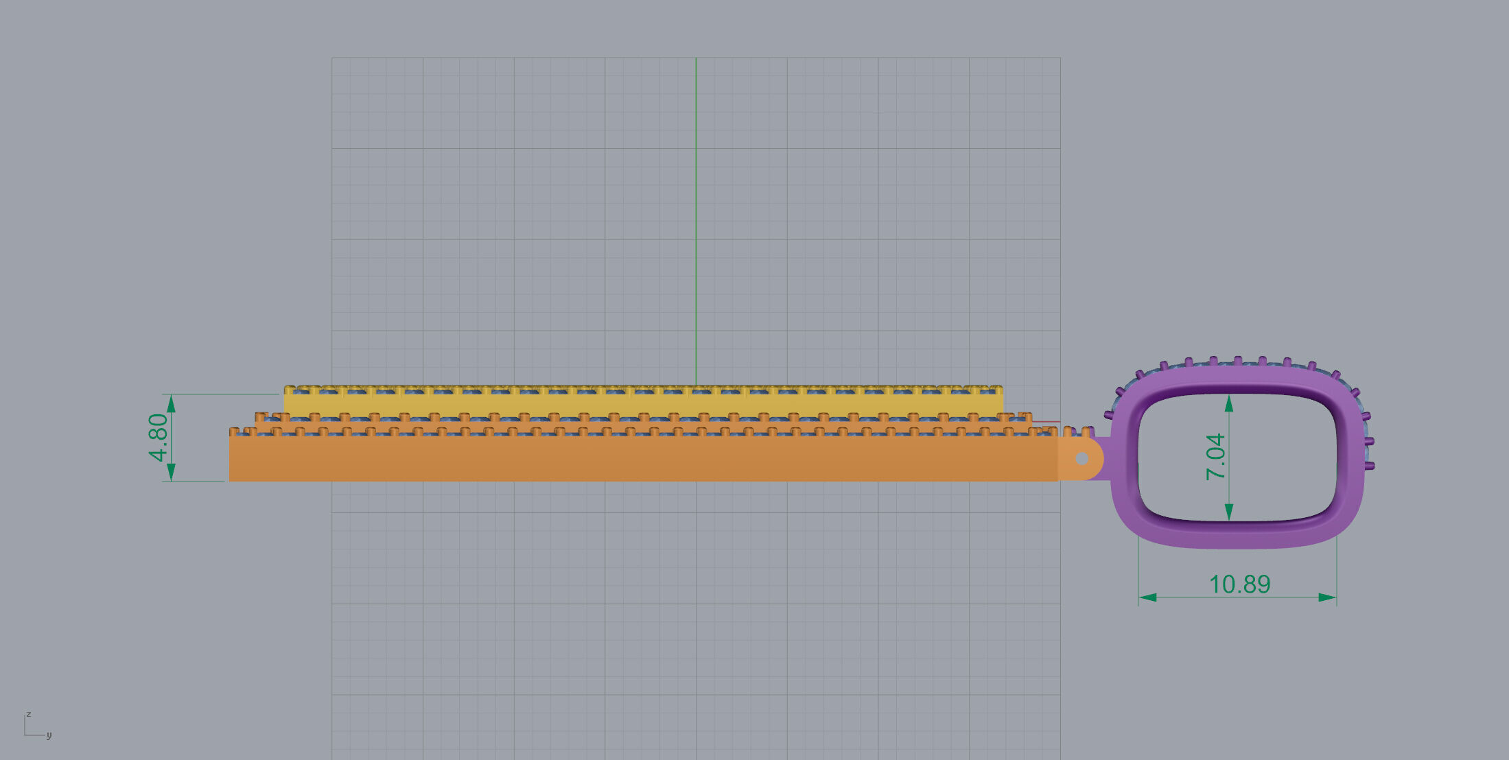 Basket Font O 3D print model_8