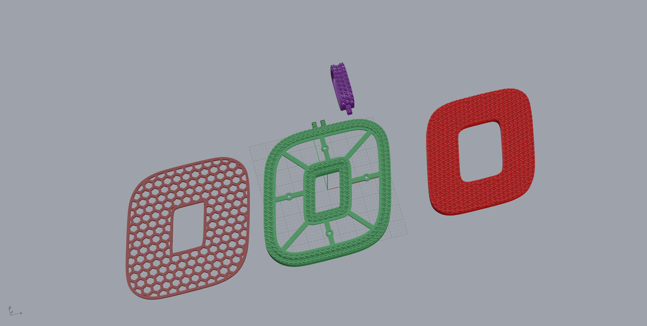 Basket Font O 3D print model_9