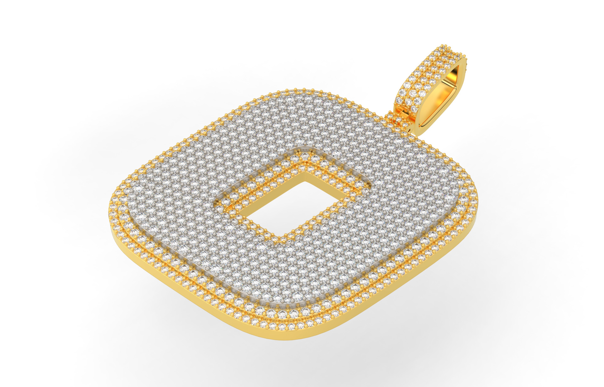 Basket Font O 3D print model_2