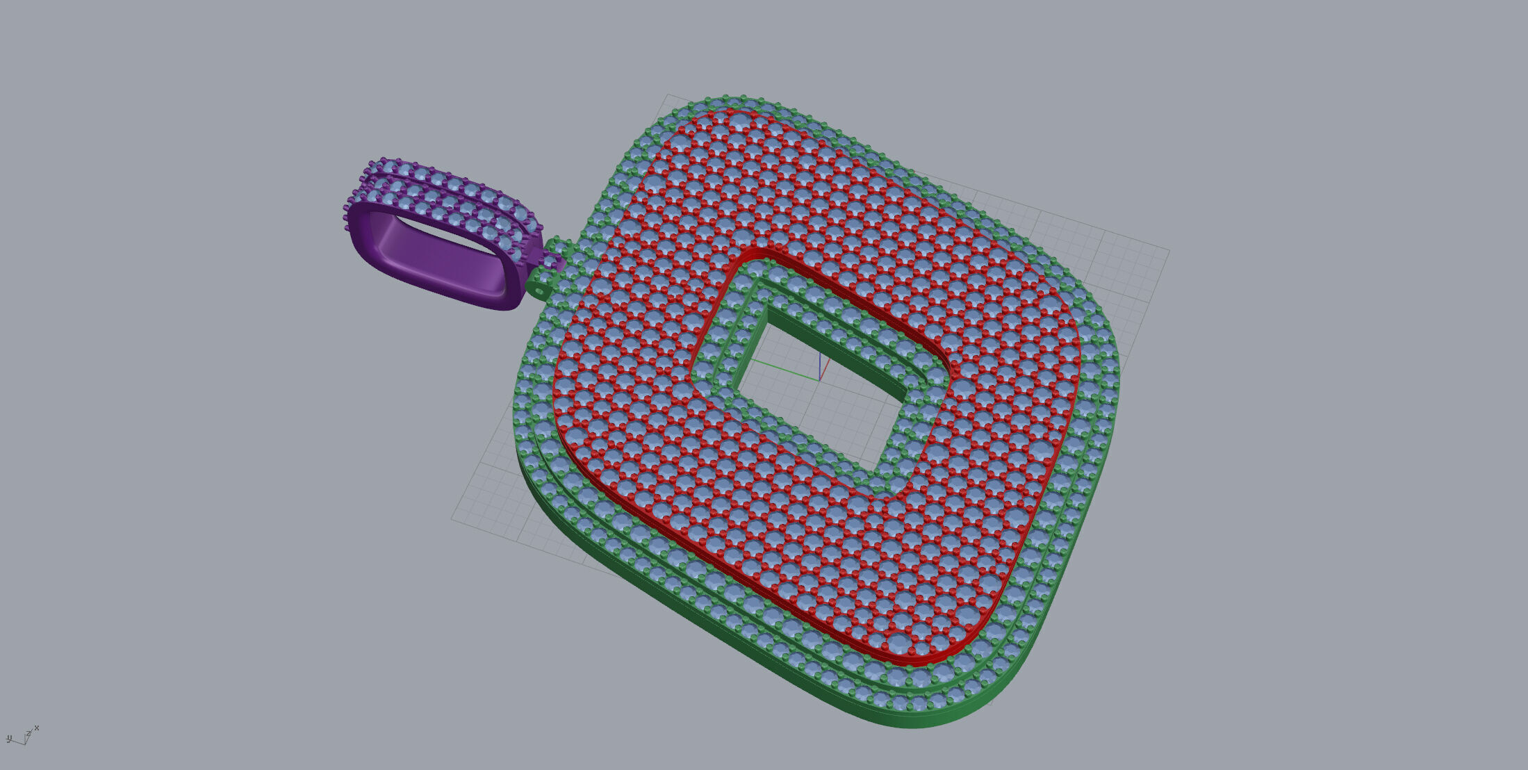 Basket Font O 3D print model_4