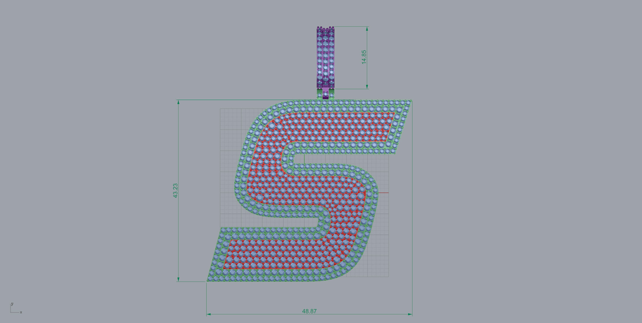 Basket Font S 3D print model_7