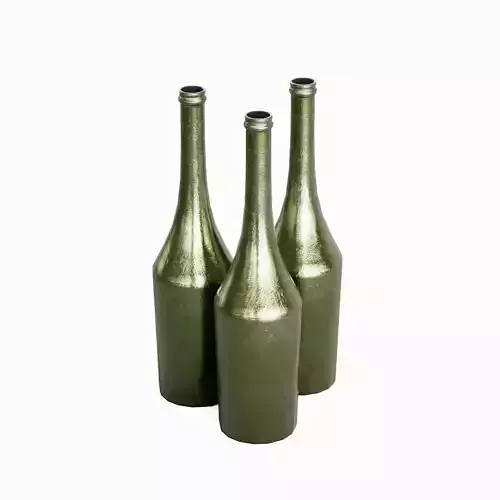 Dirty Glass Bottle 05 Low-poly 3D model