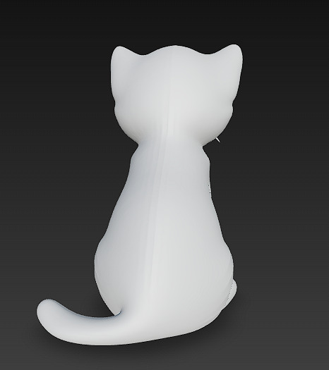Optimized Low-Poly Kitten 3D Model UE5- Unity Real-Time Ready Low-poly 3D model_9