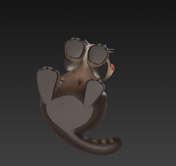 Optimized Low-Poly Kitten 3D Model UE5- Unity Real-Time Ready Low-poly 3D model_6