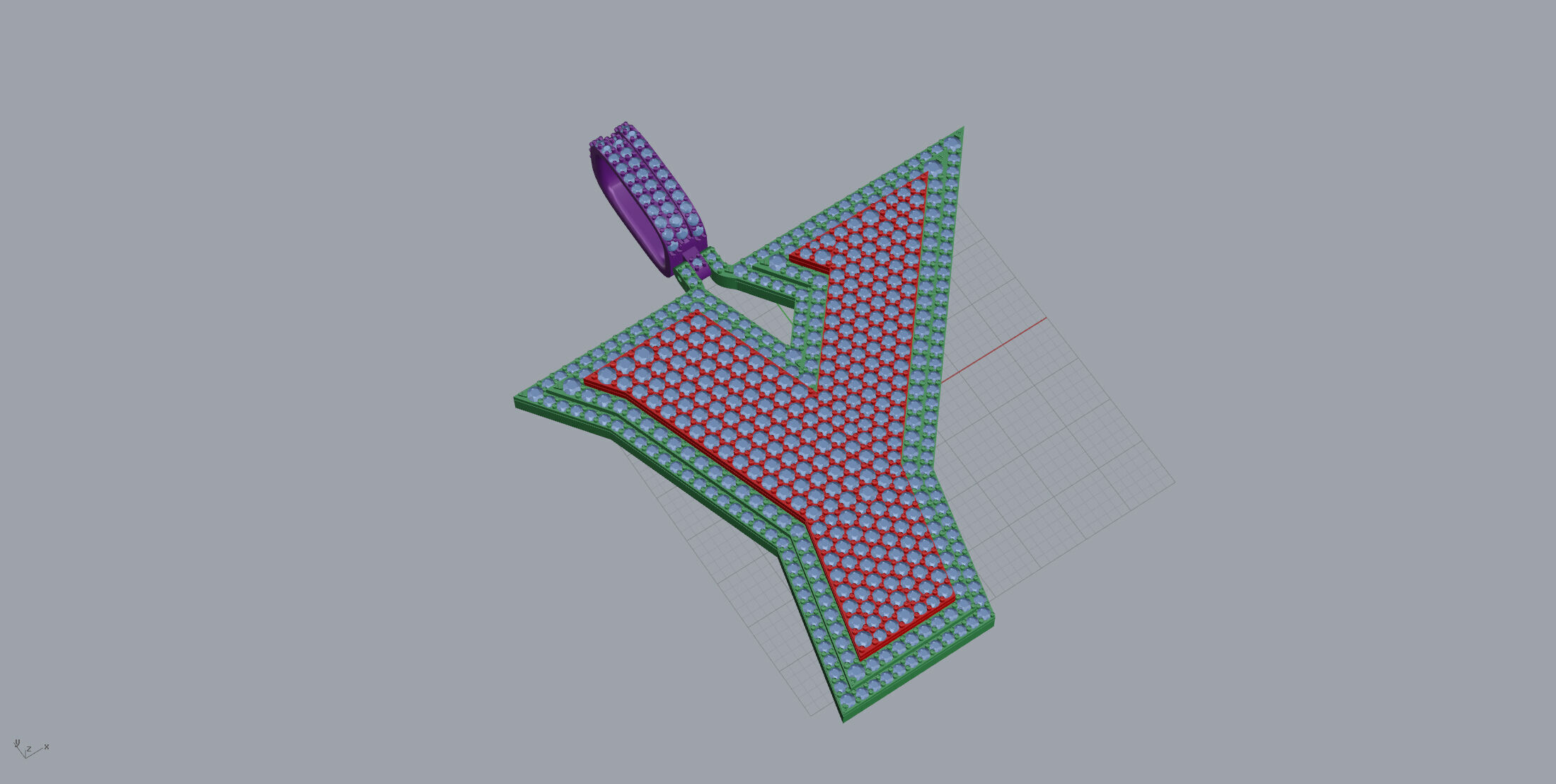 Basket Font Y 3D print model_2