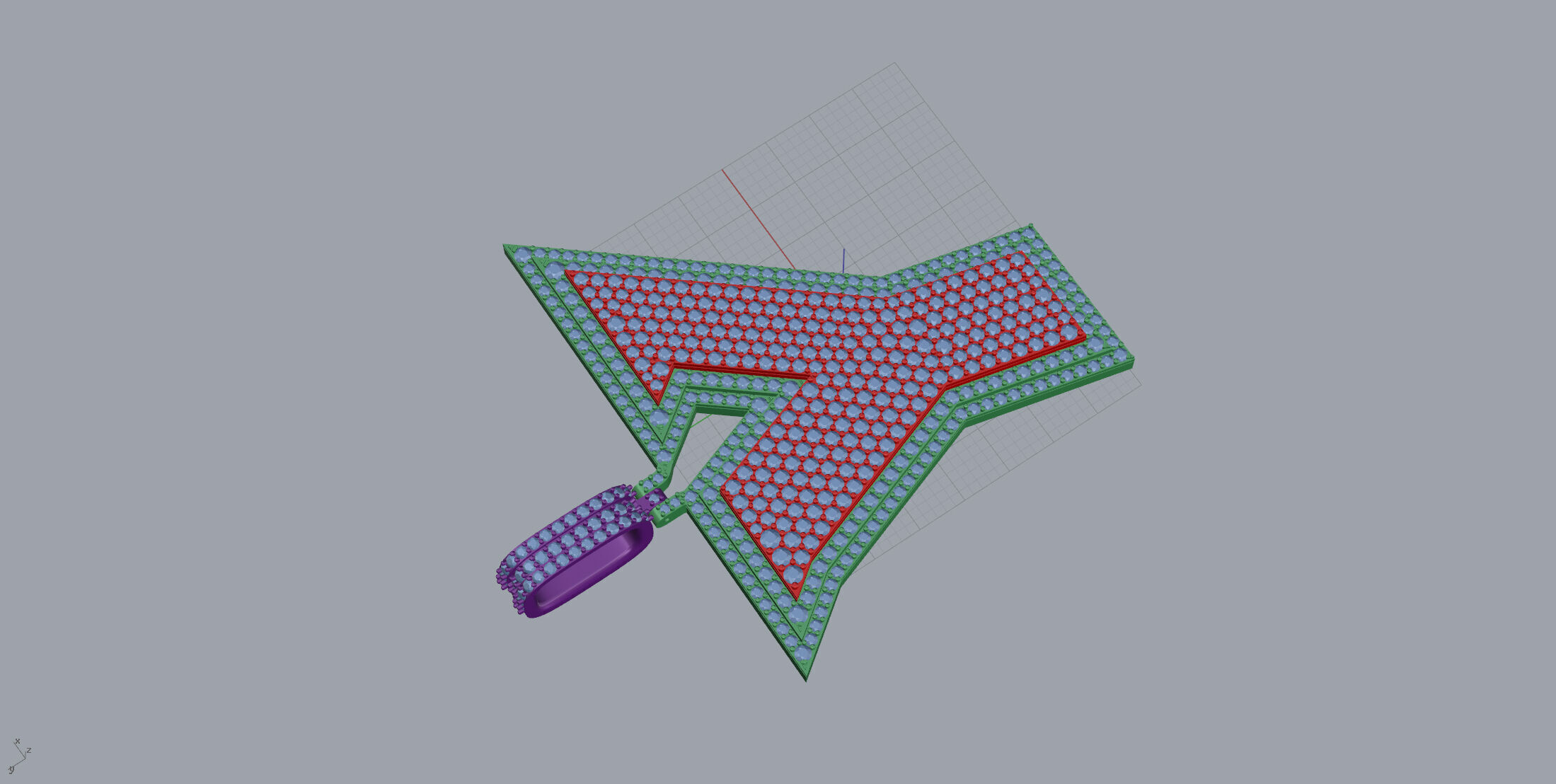 Basket Font Y 3D print model_4