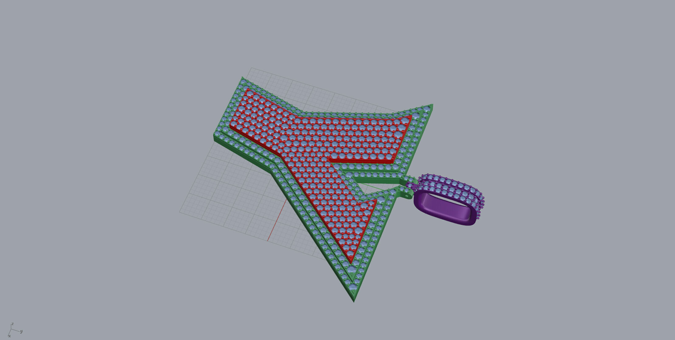 Basket Font Y 3D print model_5