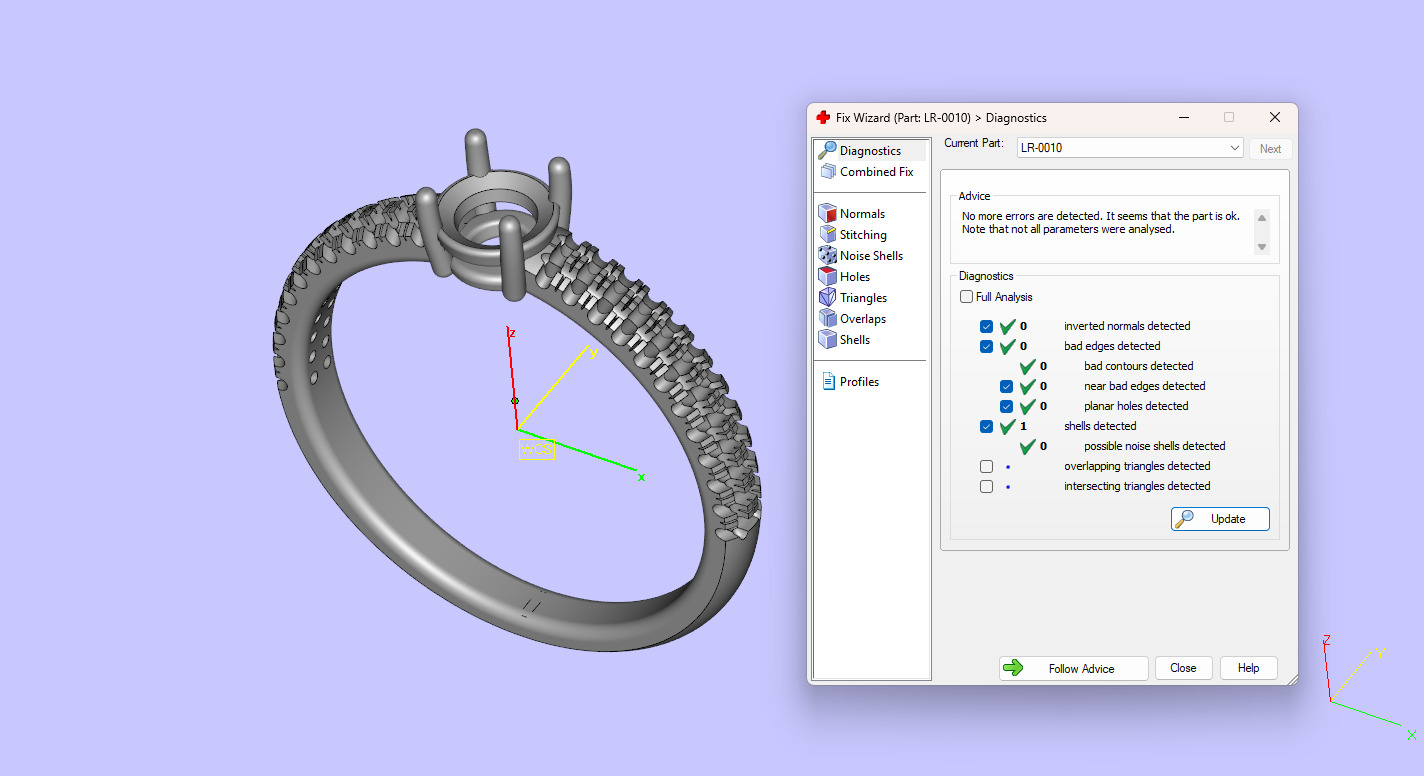 Pointer Engagement Ring with Small Round Diamond 3D print model_11