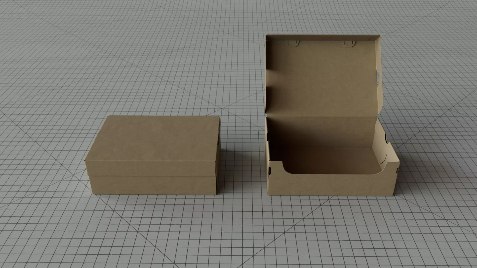 Shoe  Sneaker Box  3D model_0