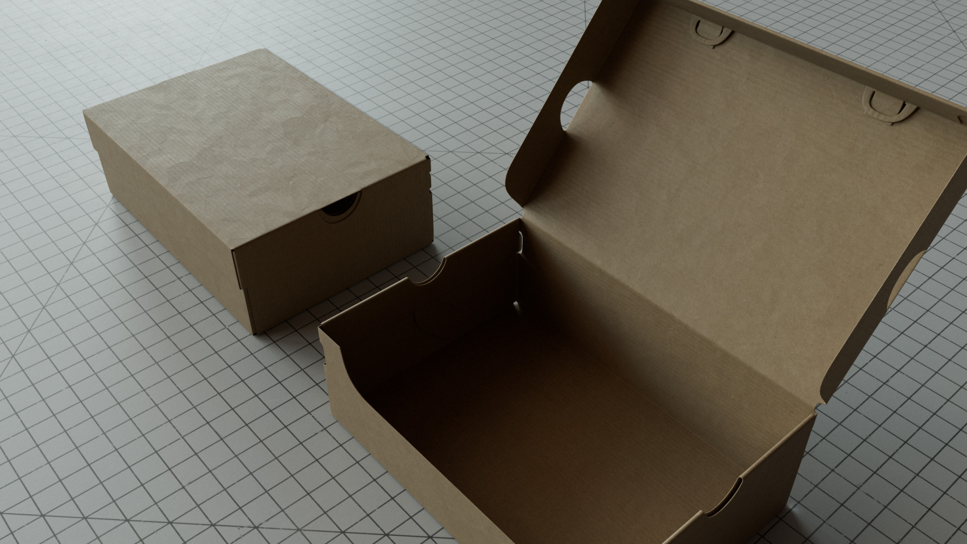 Shoe  Sneaker Box  3D model_4