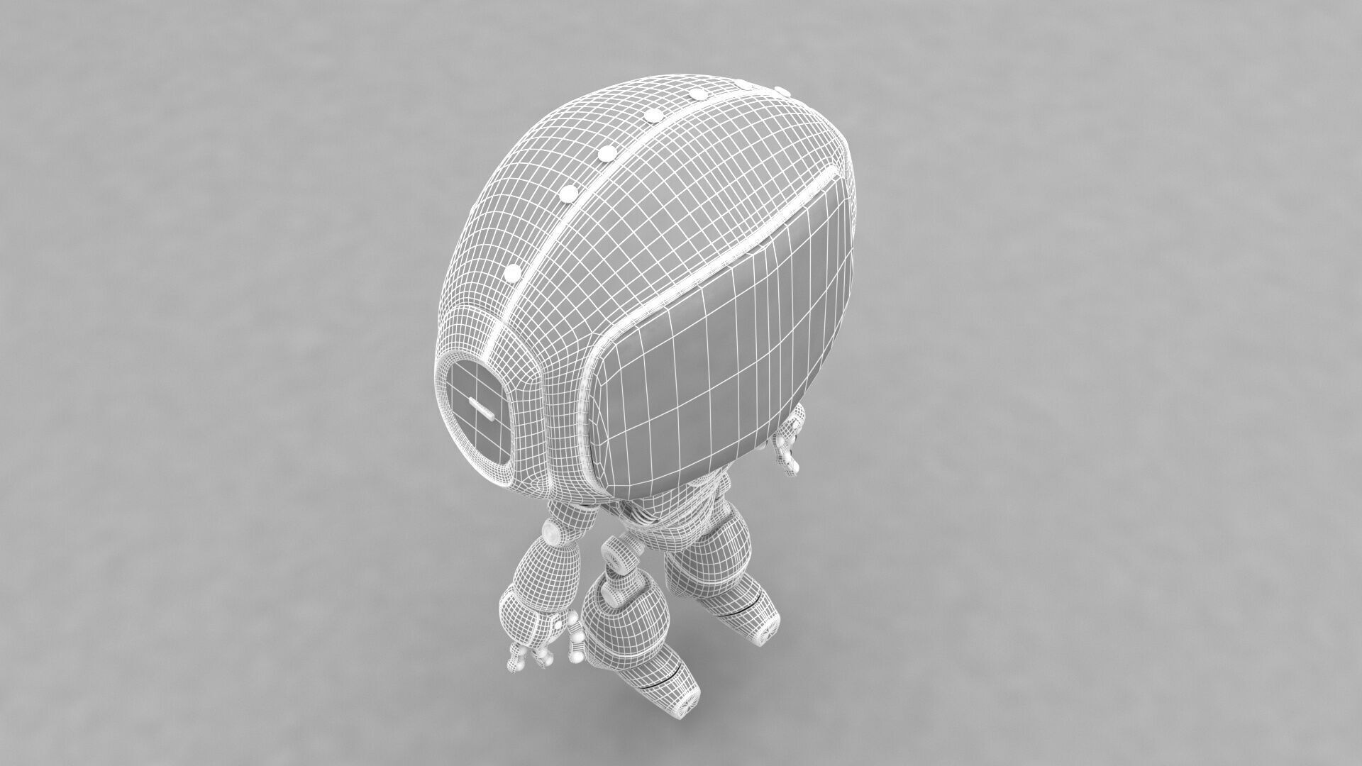 Cartoon Robot 3D model_14