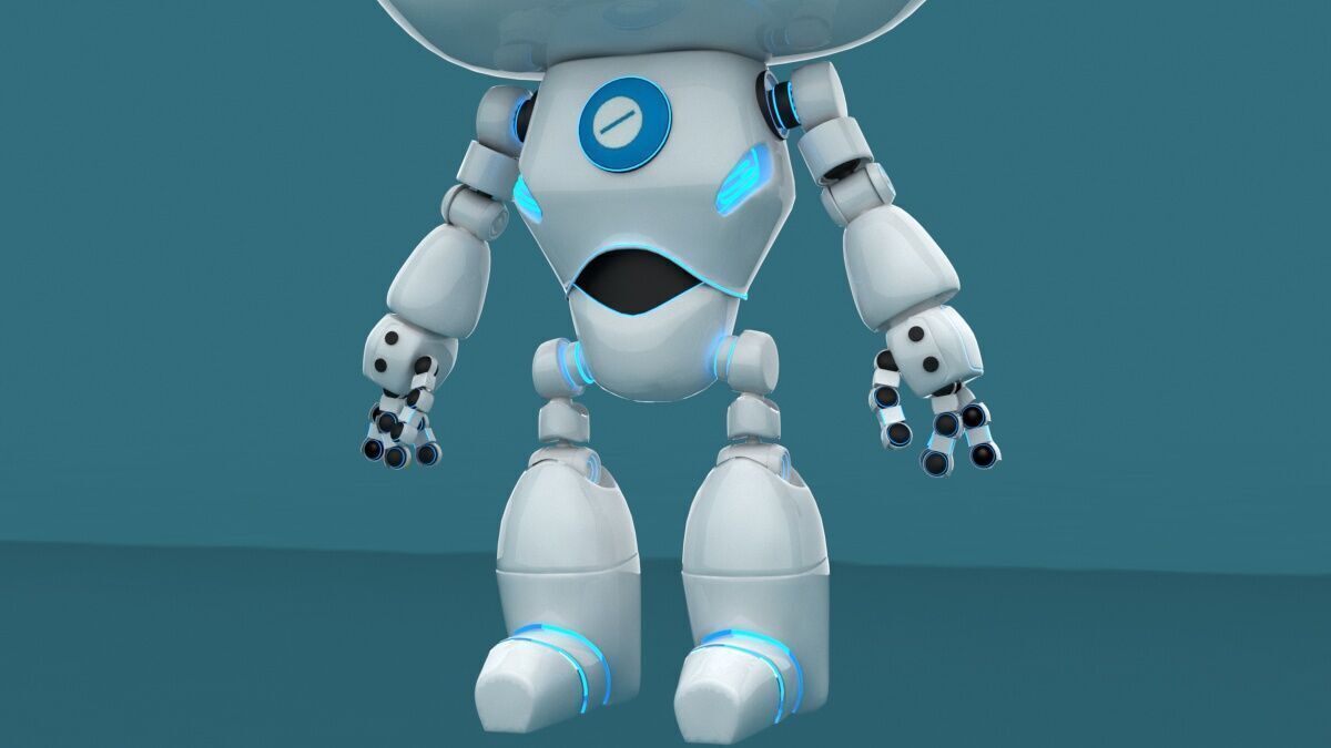 Cartoon Robot 3D model_8
