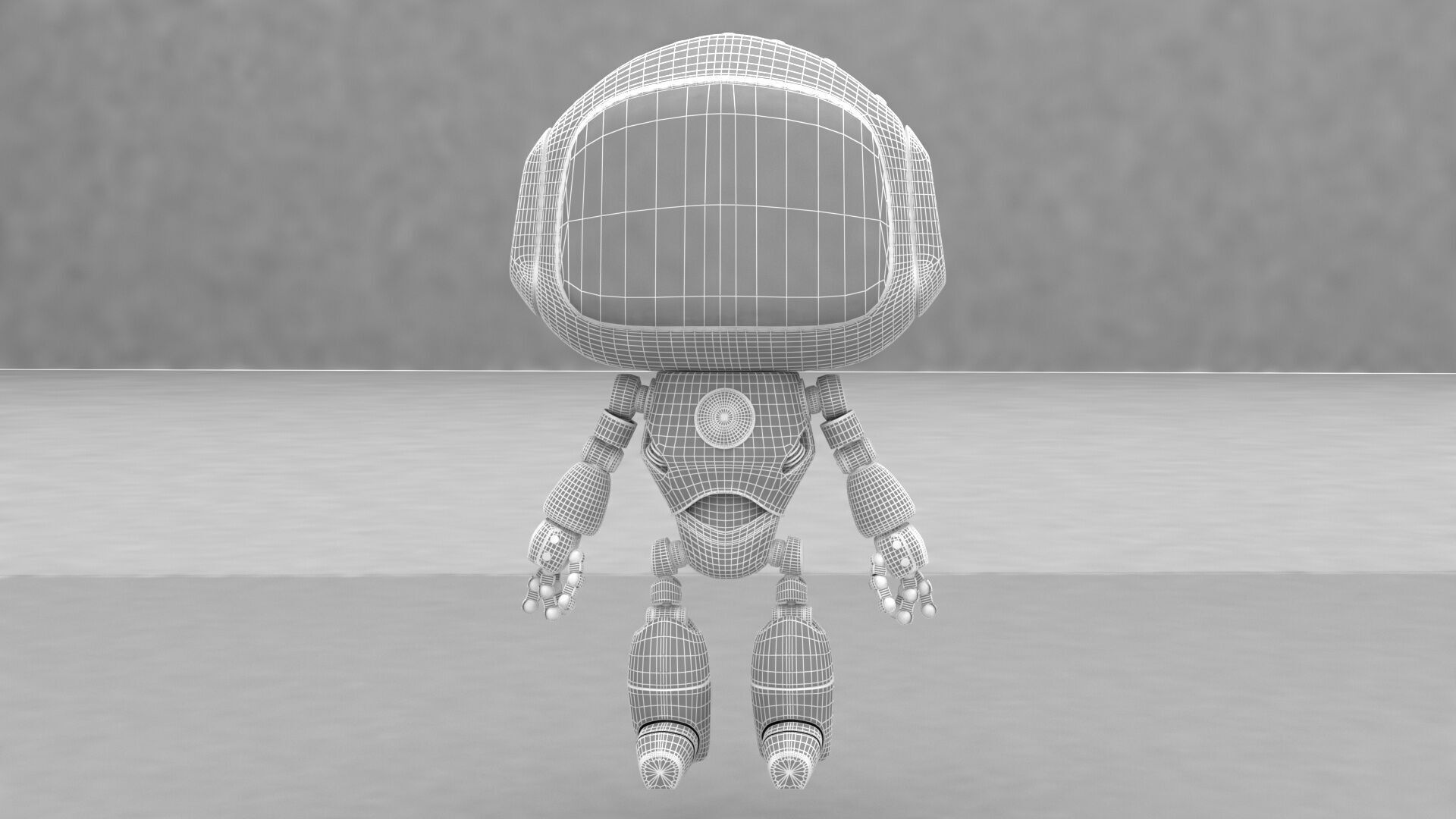 Cartoon Robot 3D model_11