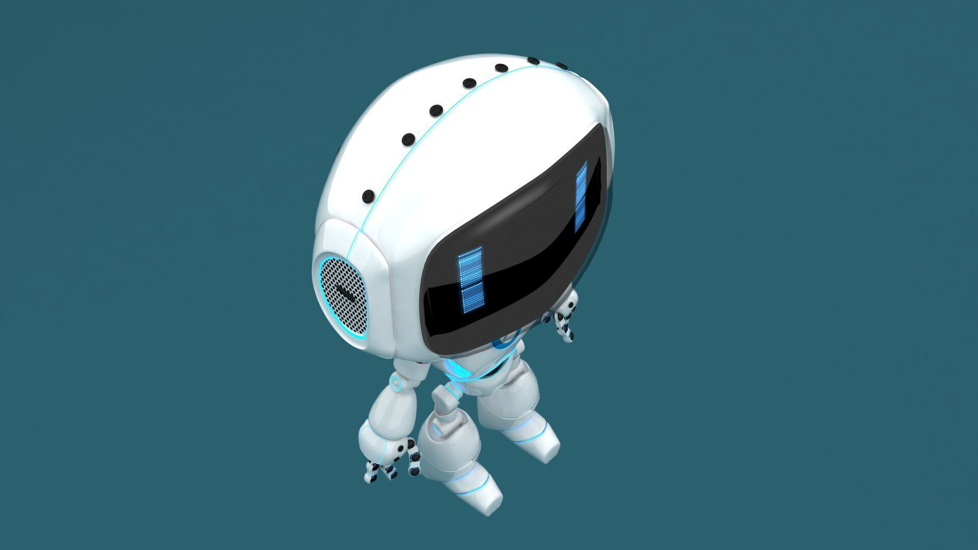 Cartoon Robot 3D model_6