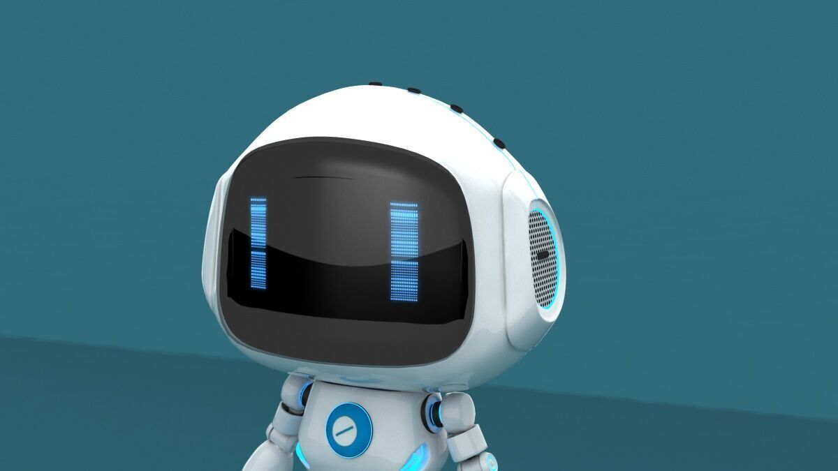 Cartoon Robot 3D model_7