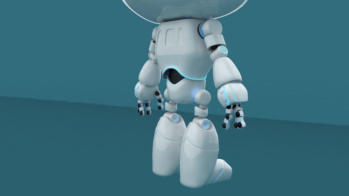 Cartoon Robot 3D model_9
