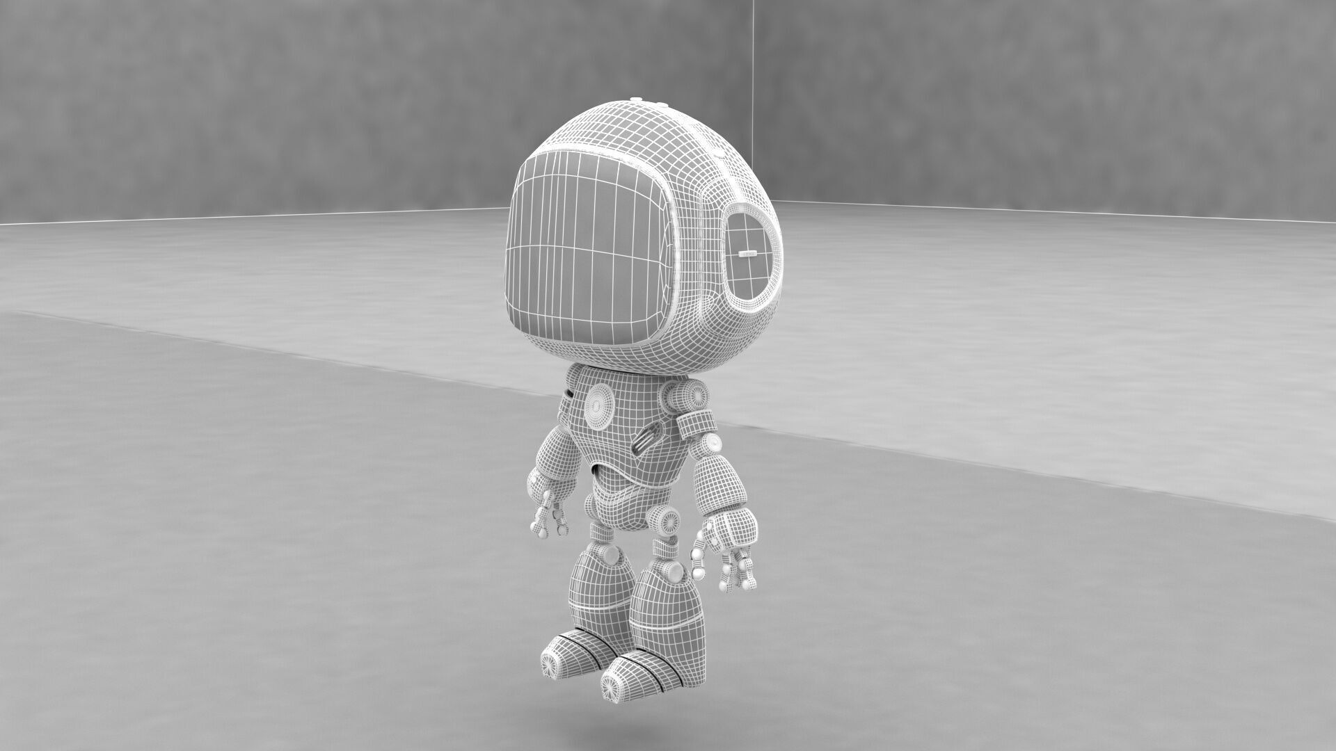 Cartoon Robot 3D model_13