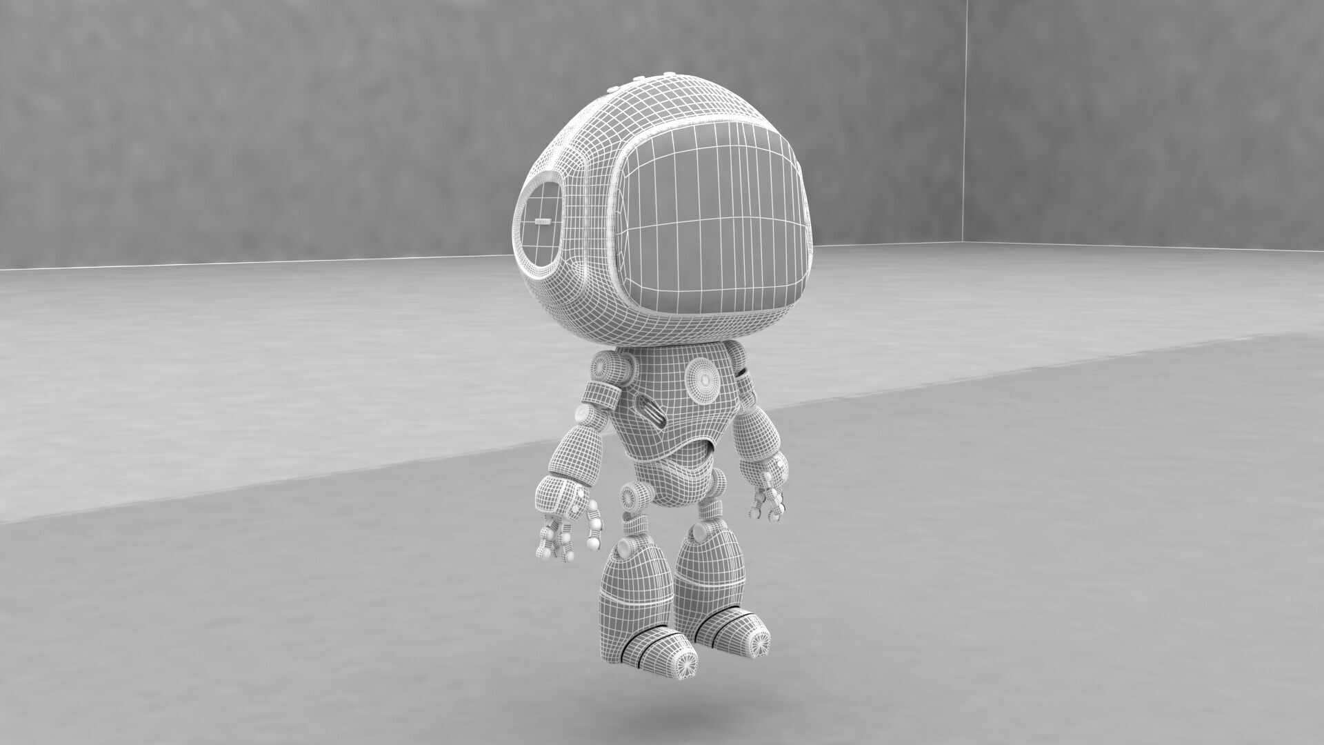 Cartoon Robot 3D model_12