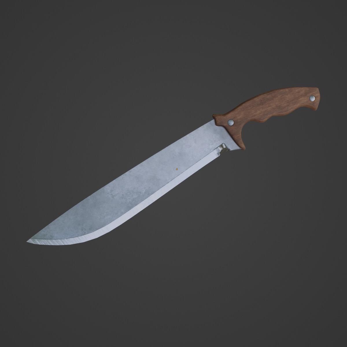 Machete Knife 05  Low-poly 3D model_6
