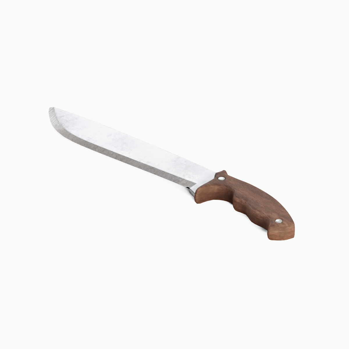 Machete Knife 05  Low-poly 3D model_1