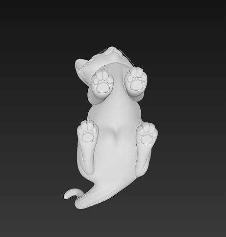 Optimized Low-Poly Kitten 3D Model UE5- Unity Real-Time Ready Low-poly 3D model_13