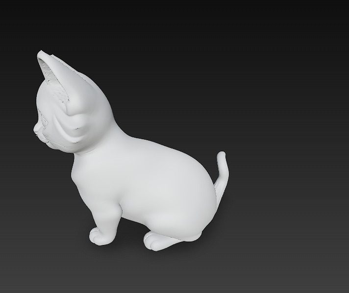 Optimized Low-Poly Kitten 3D Model UE5- Unity Real-Time Ready Low-poly 3D model_11