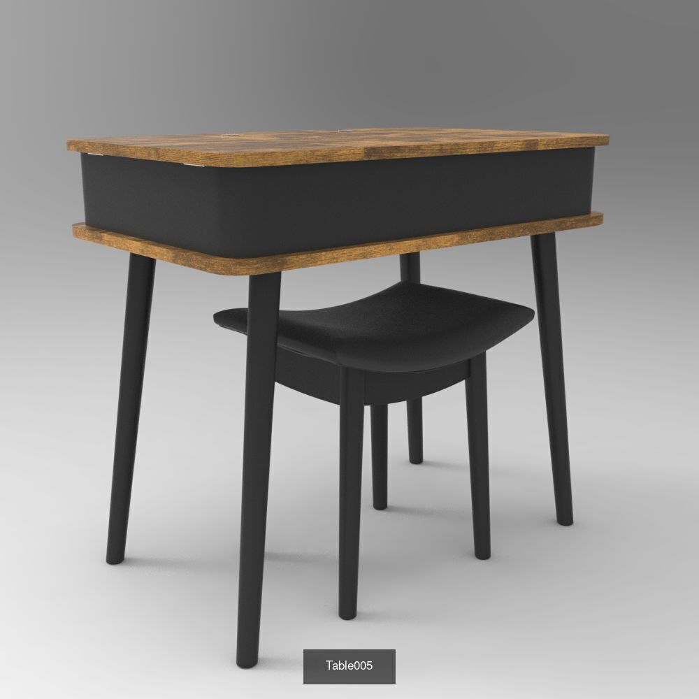 100X High Quality 3D Table Models for Architecture Interior 3D Model Collection_45
