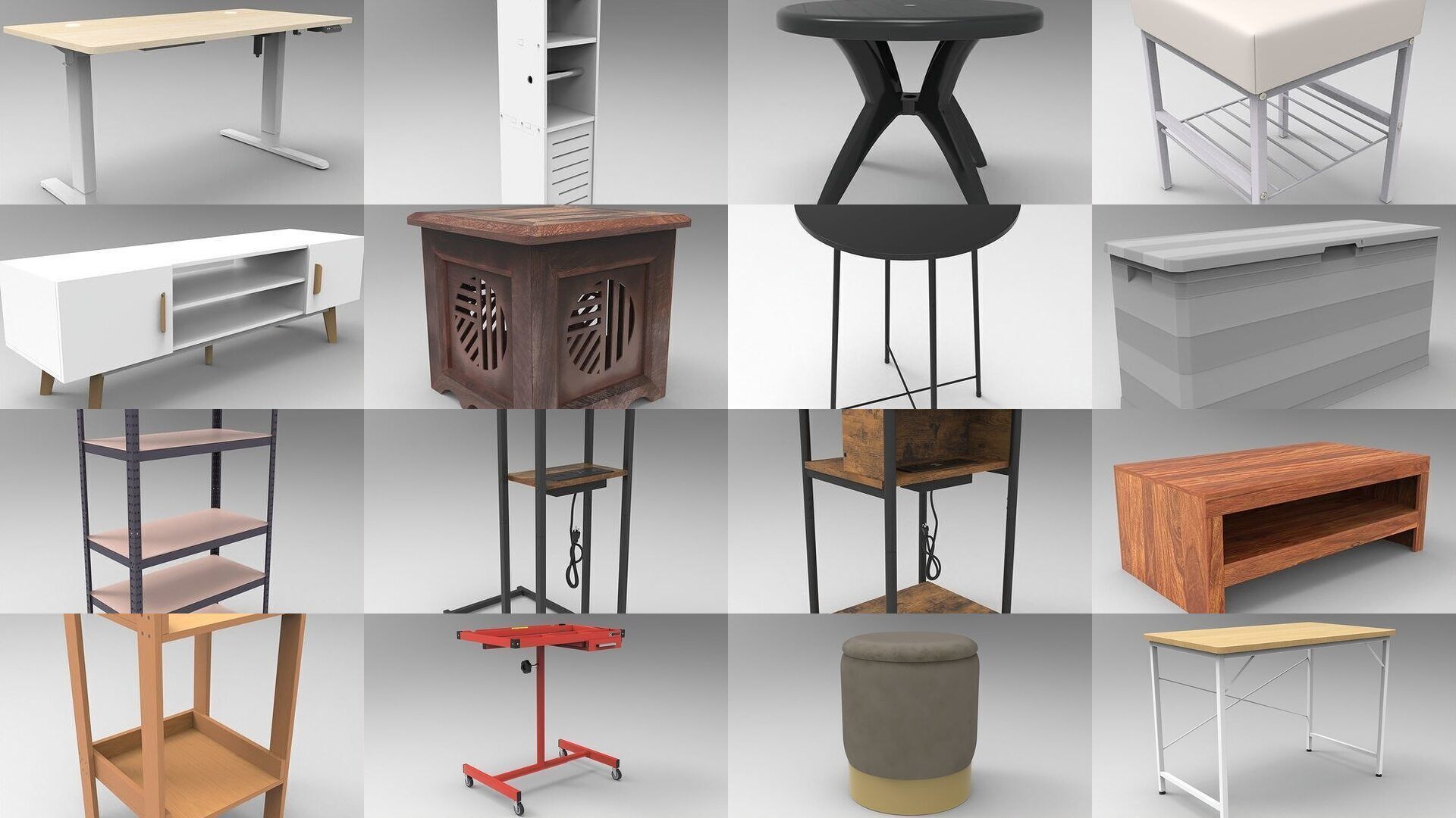 100X High Quality 3D Table Models for Architecture Interior 3D Model Collection_14