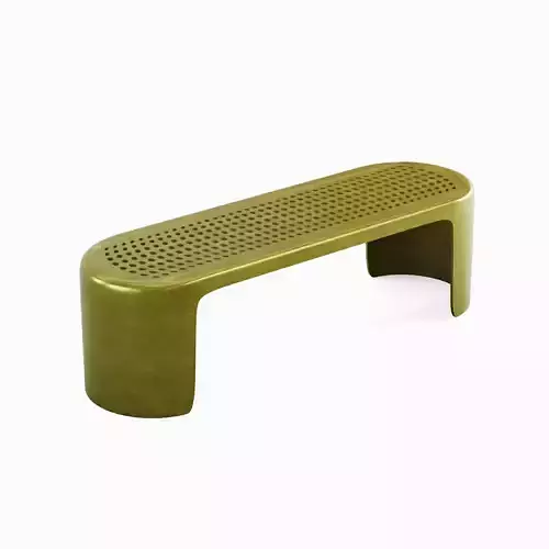 Metal Modern Bench 04 3D model