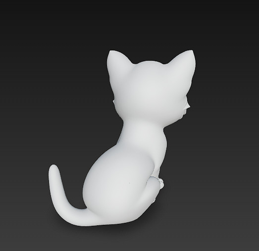 Optimized Low-Poly Kitten 3D Model UE5- Unity Real-Time Ready Low-poly 3D model_10