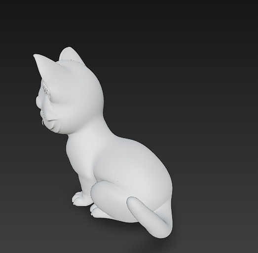 Optimized Low-Poly Kitten 3D Model UE5- Unity Real-Time Ready Low-poly 3D model_11