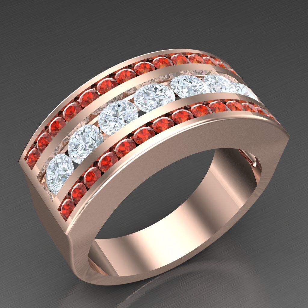 Top Trending Men Ring Designs 6MR014 3D print model_3