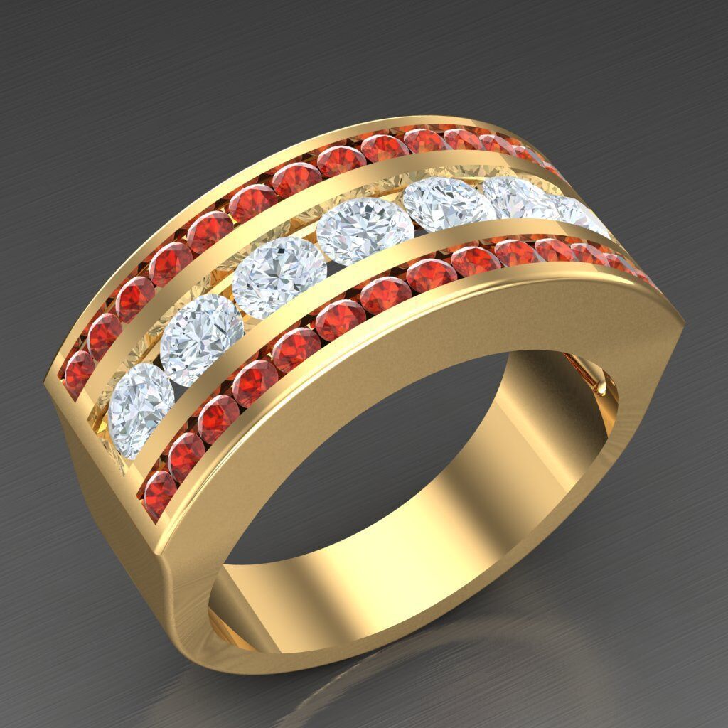 Top Trending Men Ring Designs 6MR014 3D print model_5