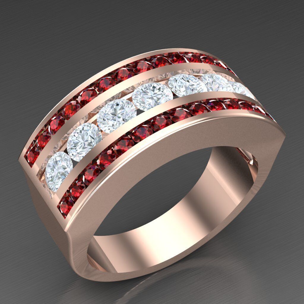 Top Trending Men Ring Designs 6MR014 3D print model_4