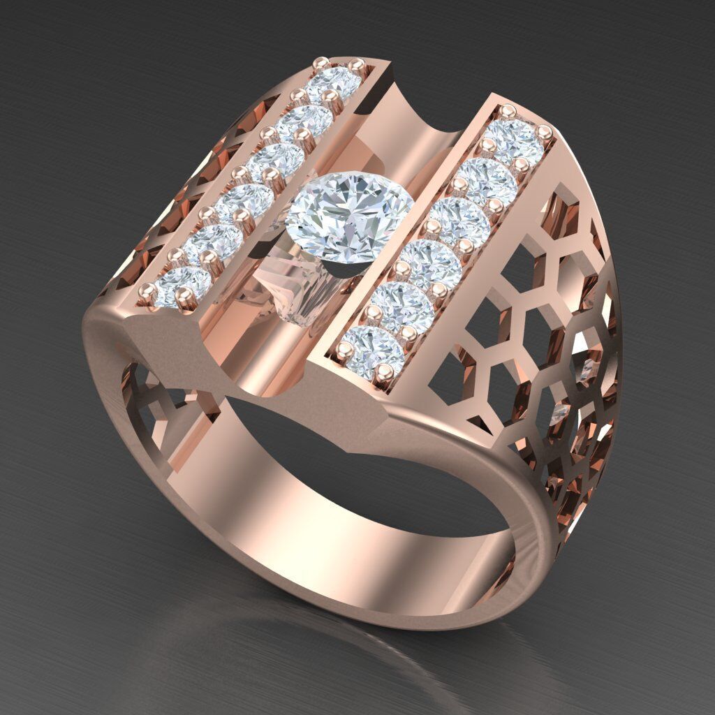 Top Trending Men Ring Designs 6MR010 3D print model_6