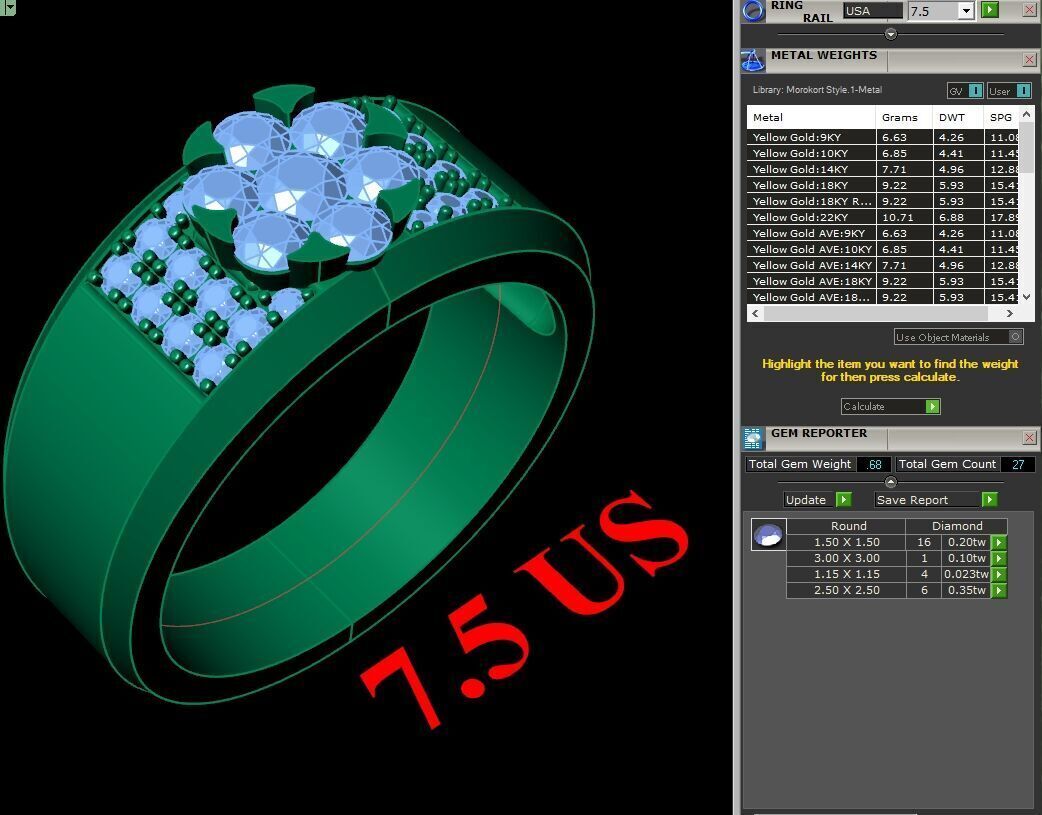 Top Trending Men Ring Designs 6MR007 3D print model_1