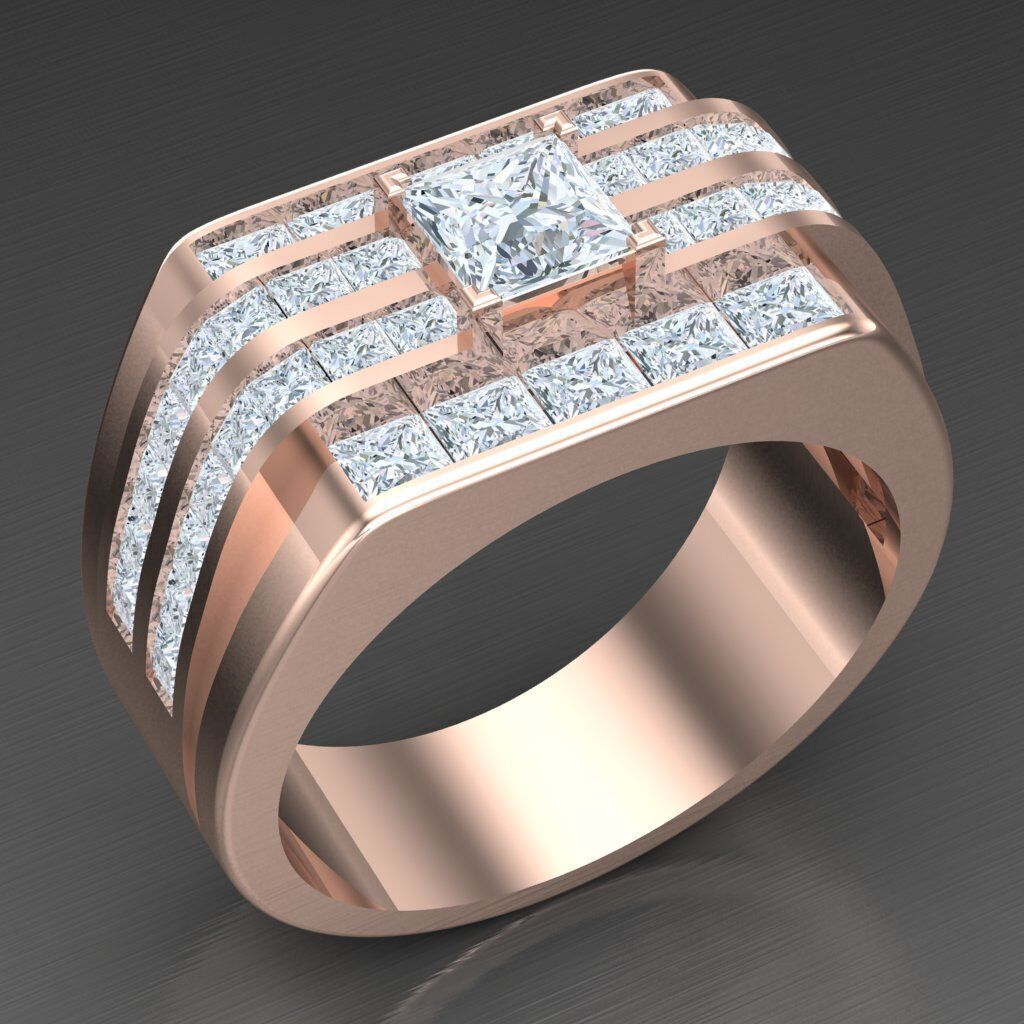 Top Trending Men Ring Designs 6MR002 3D print model_3