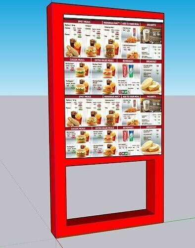 Mc Donalds order machine 3D model