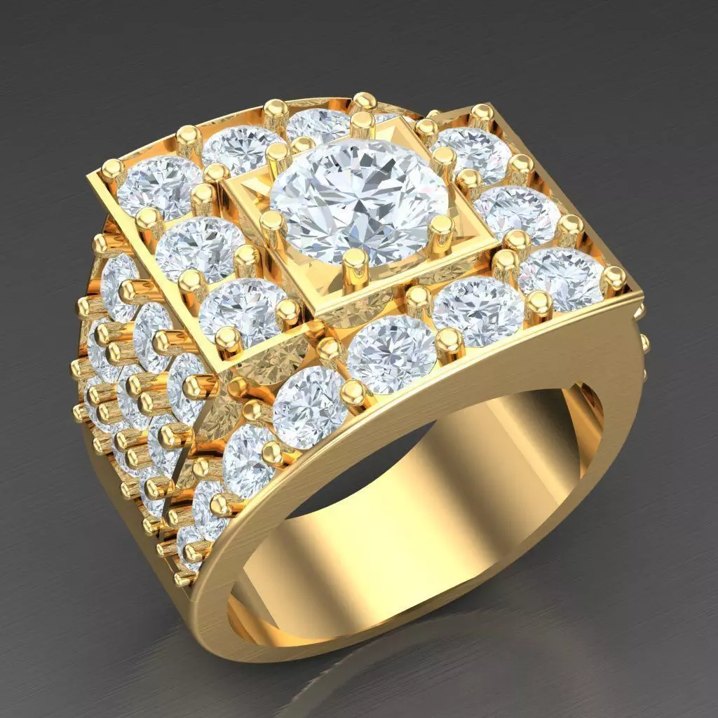 Top Trending Men Ring Designs 6MR001 3D print model_0