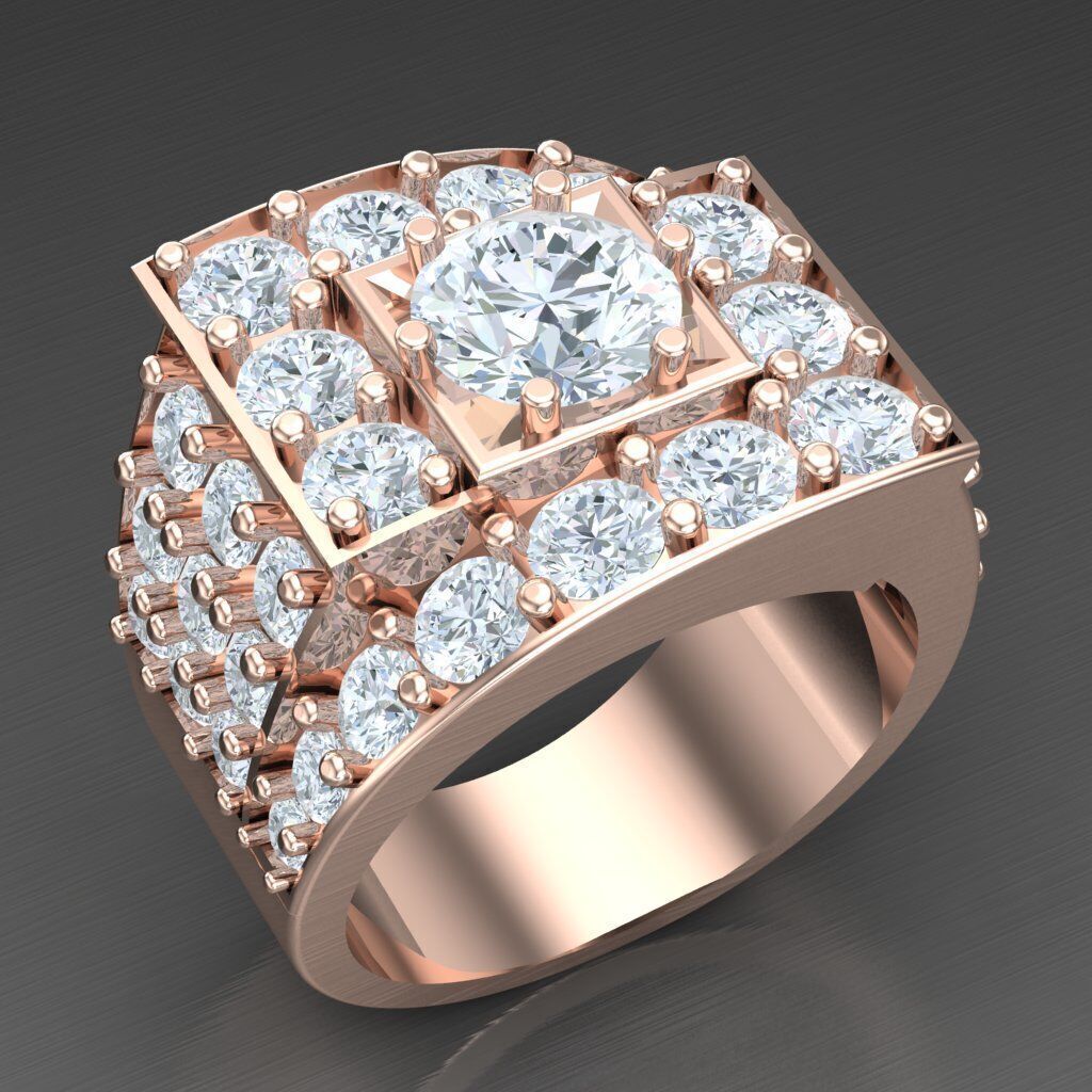 Top Trending Men Ring Designs 6MR001 3D print model_3