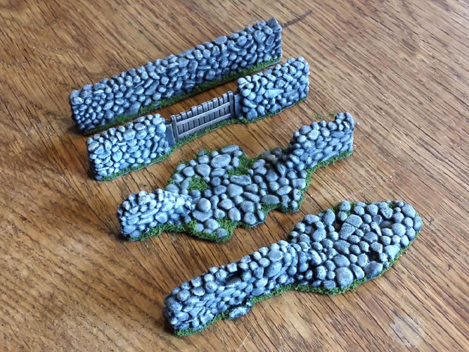 Stone wall Free 3D print model
