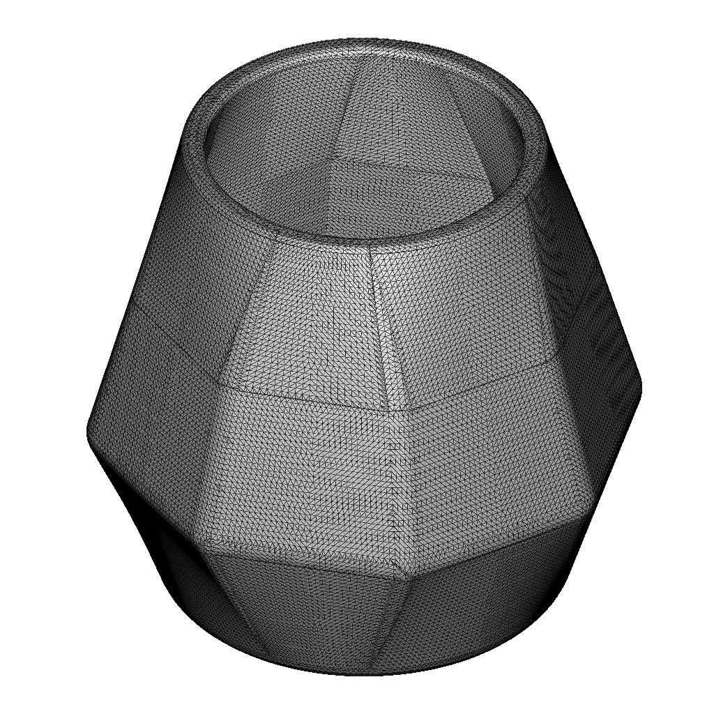 Polygonal Juice Tumbler 3D print model_4