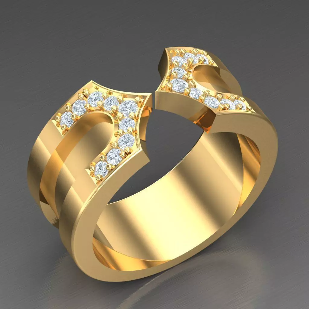 Top Trending Men Ring Designs 5MR096 3D print model