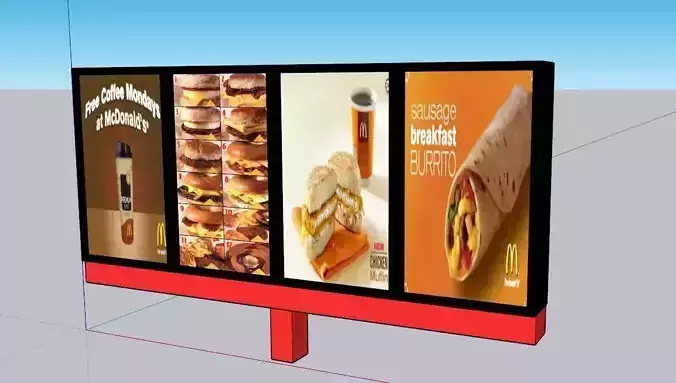 Mc Donalds Sign Board