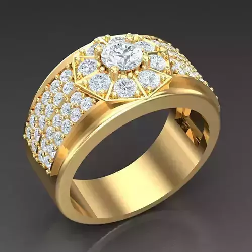 Top Trending Men Ring Designs 5MR095 3D print model