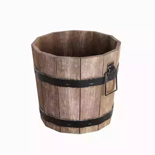Wooden Bucket B 04